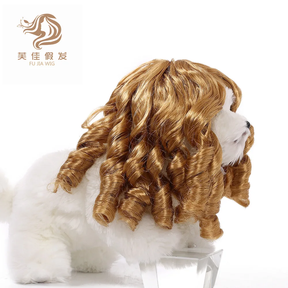 New Pet Wig Cat and Dog Universal Wig Pet Supplies Christmas Halloween Judge Hair Accessories