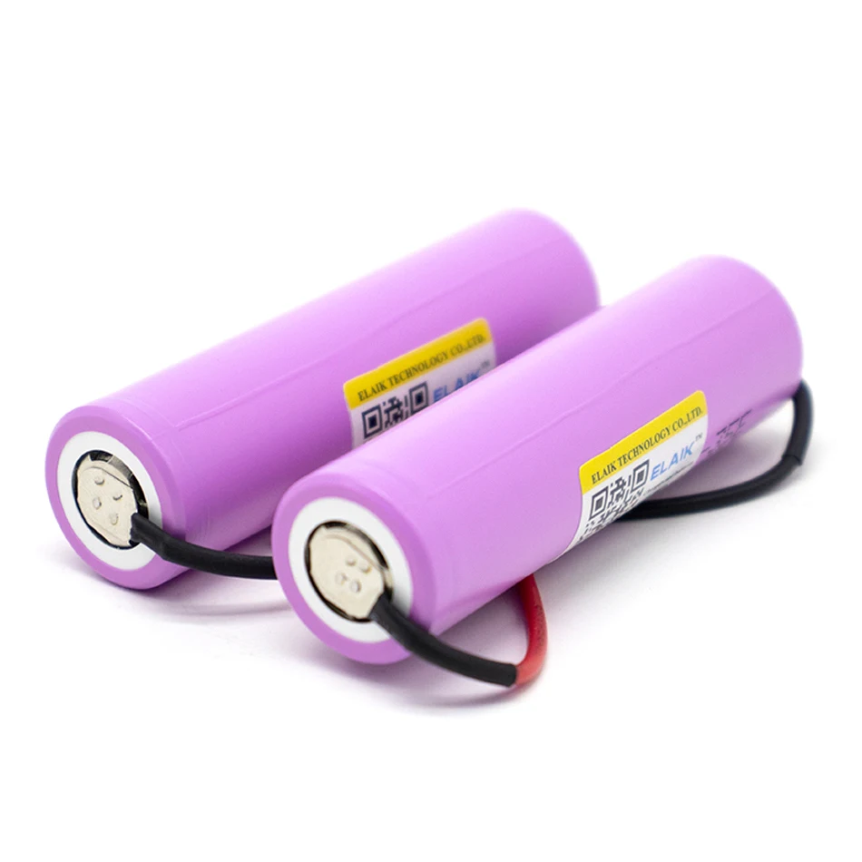 1-20PCS 18650 35E 3.7V 3500mAh Wire cell rechargeable lithium batteries Large capacity battery Battery energy storage 35e-Wire