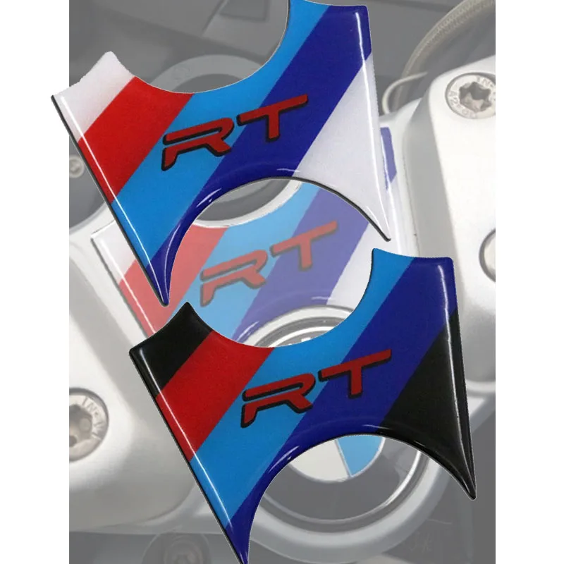

Motorcycle Sticker Pad Triple Top Three Tree Upper Clamp Front Yoke Pro For BMW R1200RT R 1200 RT 2010-2013 2011 2012 3D