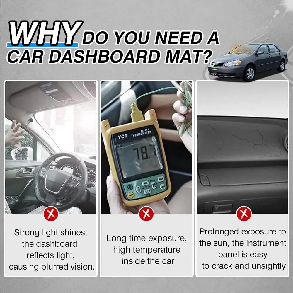 Dash Cover for Toyota Corolla 2003-2008 Dashboard Cover Mat
