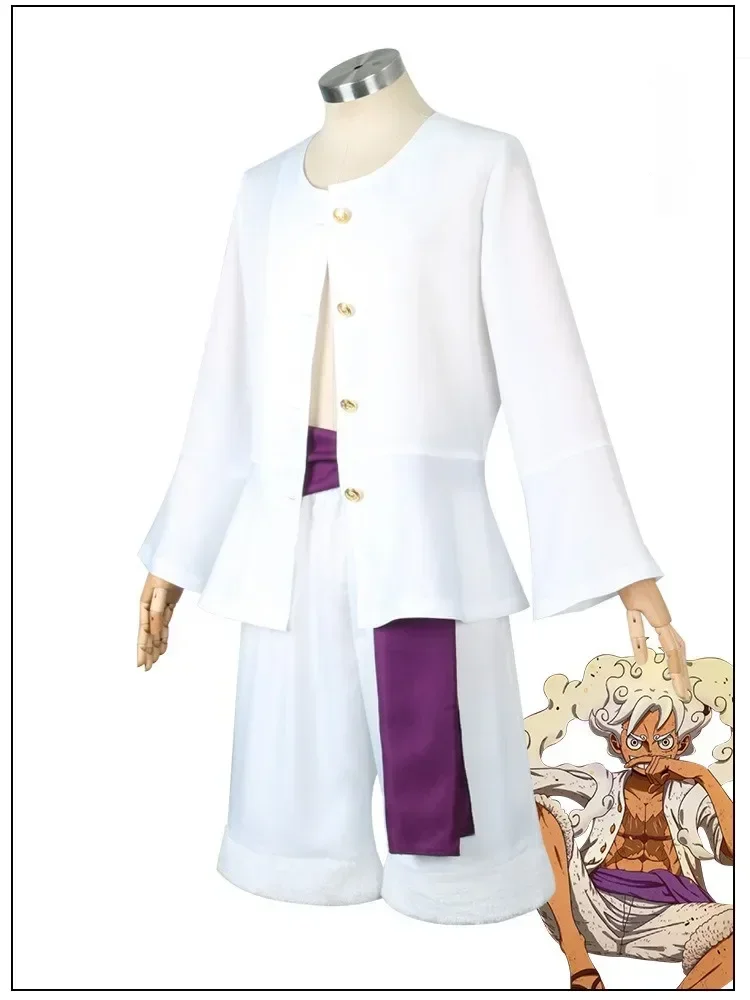 コスプレ衣装 麦わら帽子 男の子 白い服 上下セット ハロウィンパーティー 大人子供用スーツ