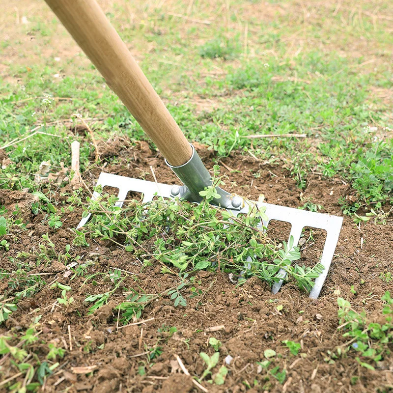 Alat Penggaruk Pertanian Penggaruk Berkebun Tugas Berat Penggaruk Busur untuk Rumput Melonggarkan Garu Taman Tanah Besi Penggaruk Rumput Penyiangan