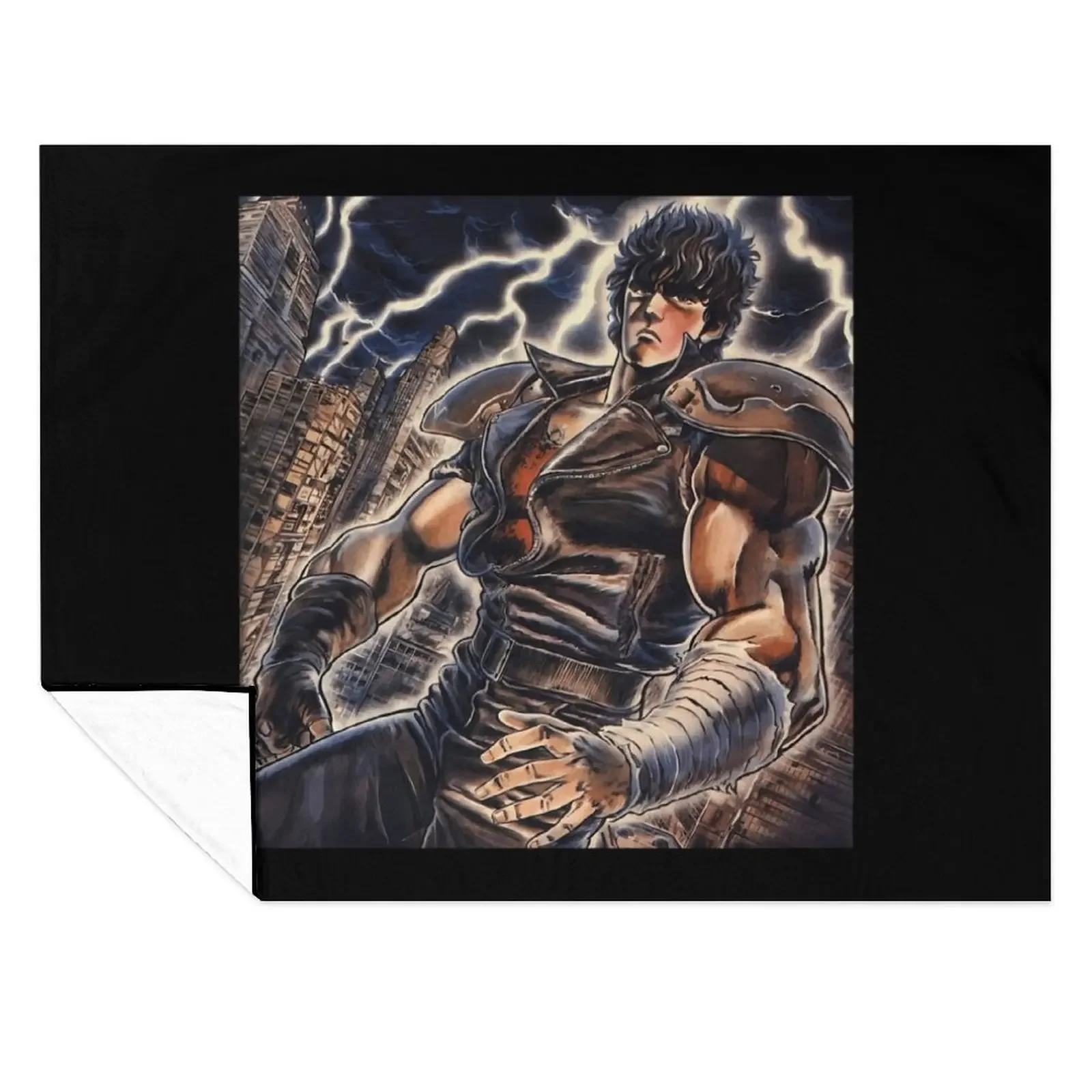 

Kenshiro - Hokuto no Ken Throw Blanket Beautifuls Quilt Luxury St Hair Blankets