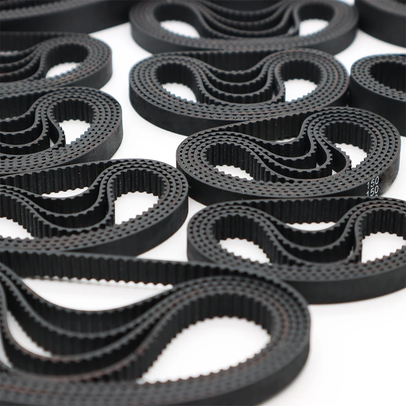 HTD 2M Timing Belt 2M Closed Loop Rubber Belt Width 4/6/10/15mm Length 118 120 126 130 136 142 158mm 2M Drive Toothed Belt HTD2M