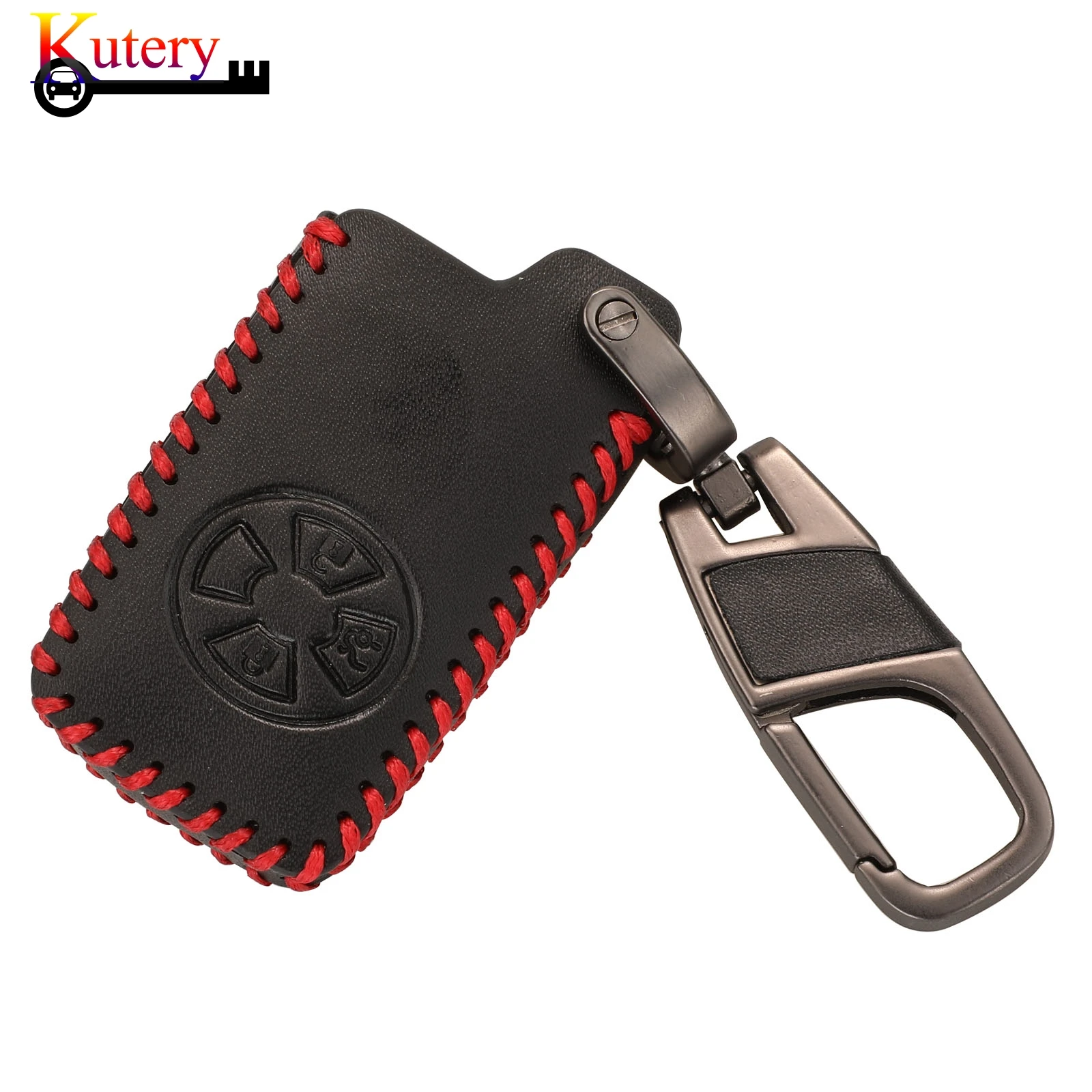 jingyuqin Remote Smart Key Cover Case For Toyota RAV4 2009 2011 RAV 4 Yaris 2011 Keychain Leather Case with Key Ring 3Buttons