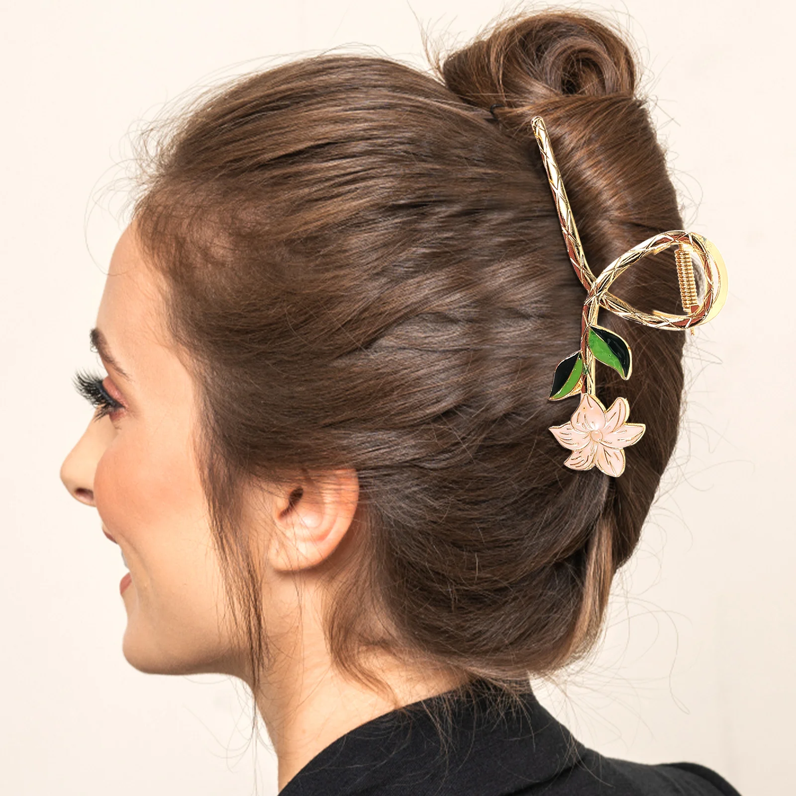 

3Pcs Flower Vintage Clips Accessories for Women Durable Claw Clips For Women Thin Hair Thin Thick Hair