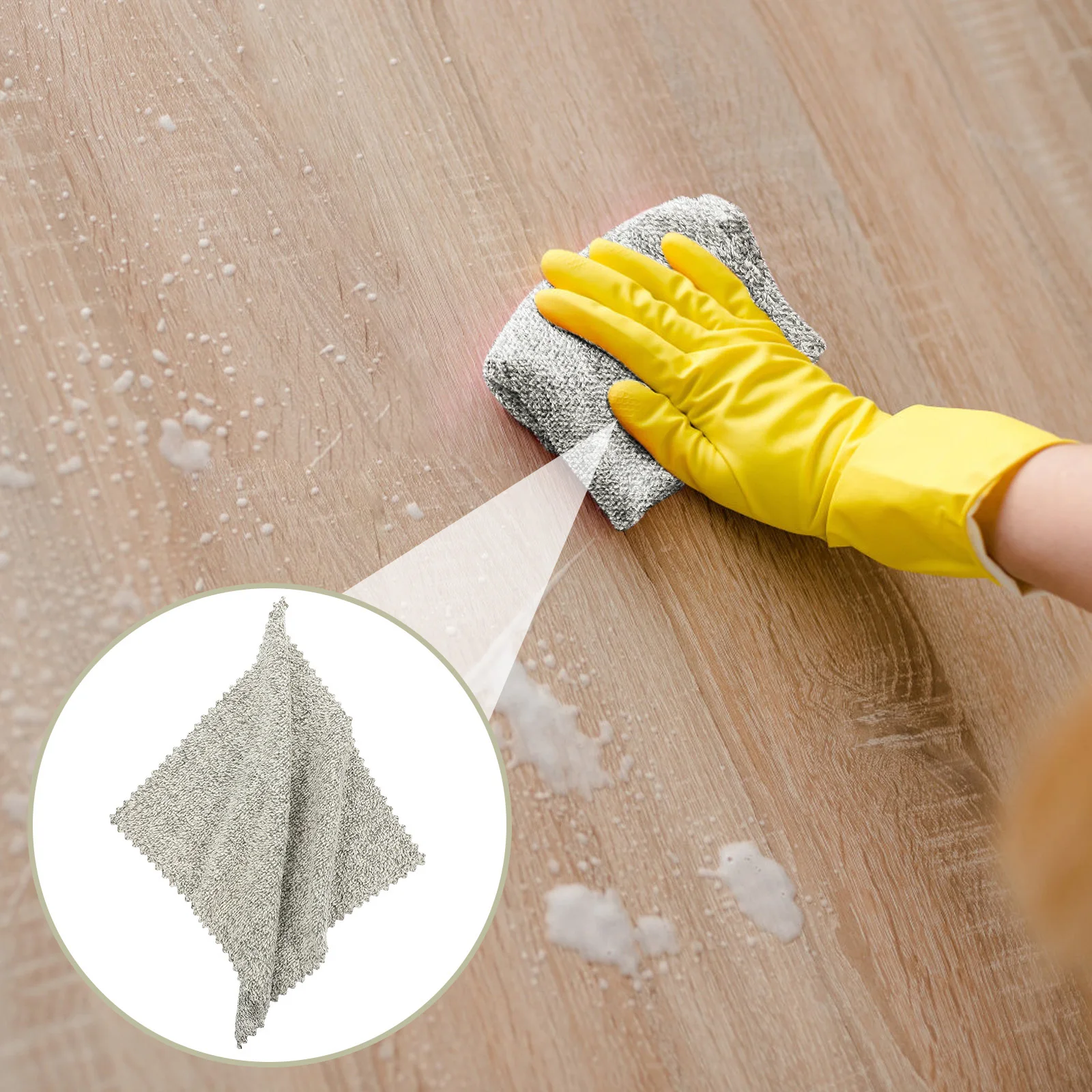 

12Pcs Comfortable Skin-Friendly Dish Towels Anti-Wrinkle Easy Clean Kitchen Towels Products Washable Dishcloth