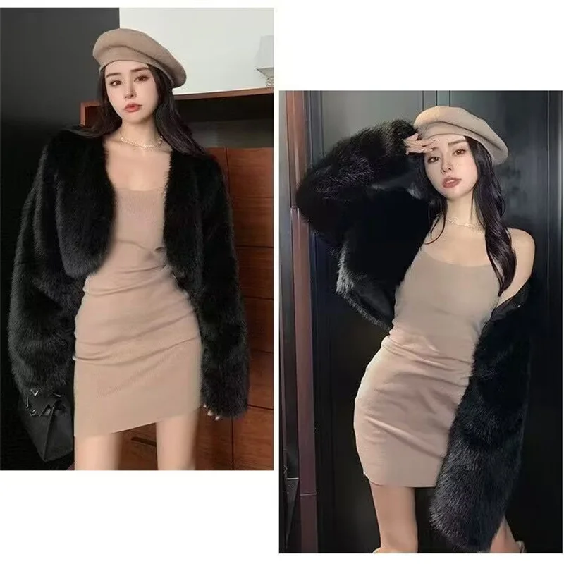 fur Coat Women Women's fur Coat Autumn and Winter new Imitation fox fur Young fur Women's Winter Joker Coat Thickened Short Coat