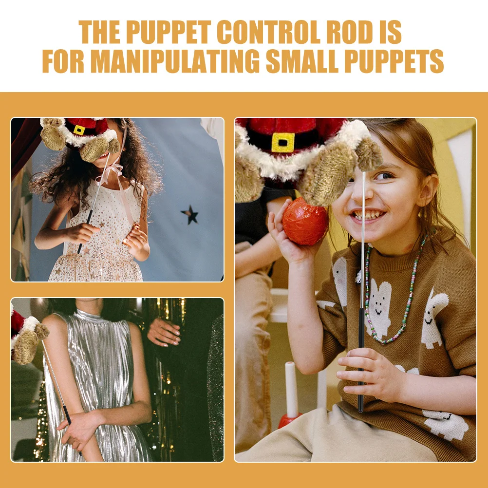 3 stücke Puppet Control Stangen 430 Mm Edelstahl Hand Stick Für Große Kleine Puppen Leistung Zubehör Arm Griff