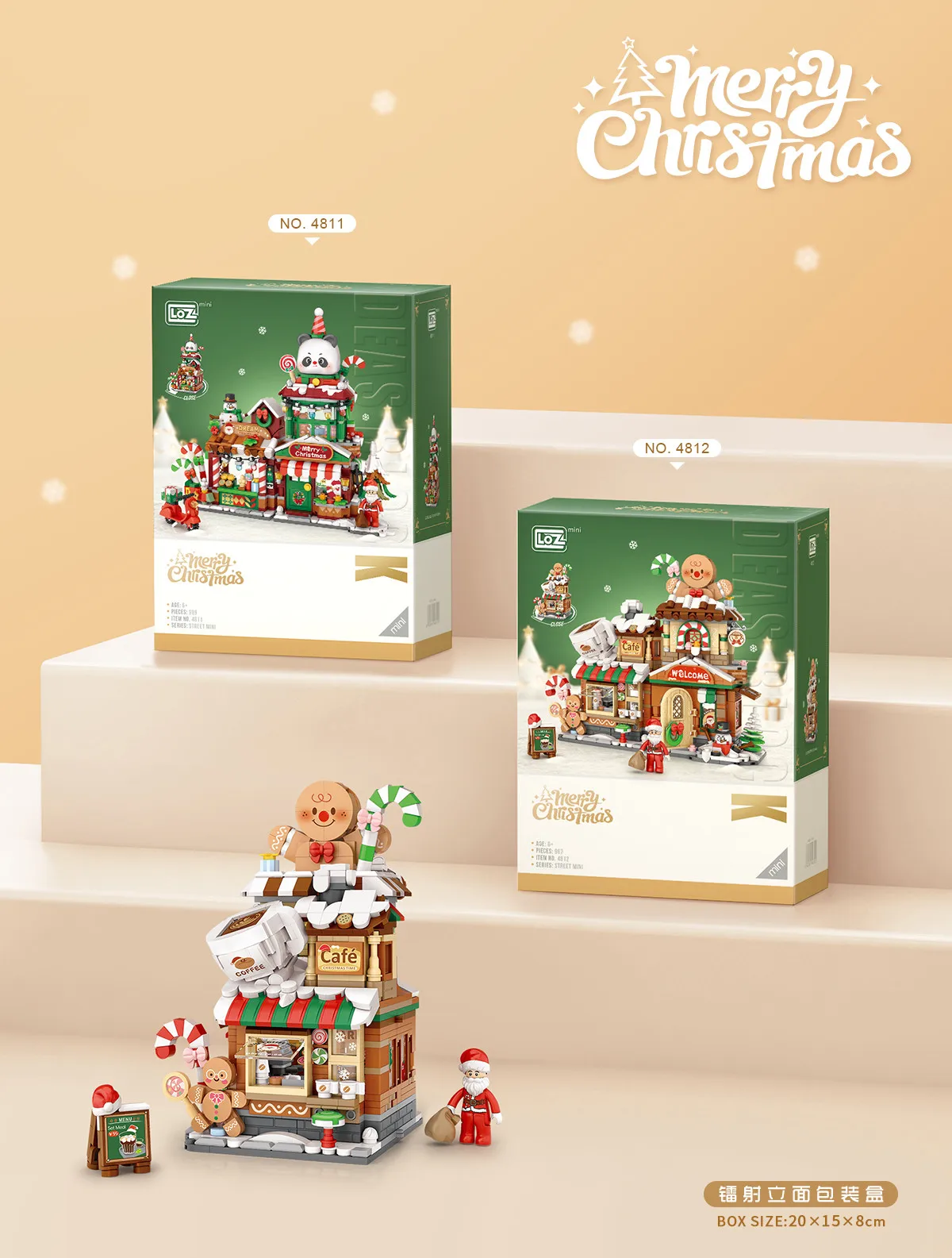 الزهور لتقوم بها بنفسك كتل الديكور ديكور المنزل نموذج ألعاب مكعبات البناء تجميع لعبة هدية الكريسماس للأطفال الكبار 4811 #3