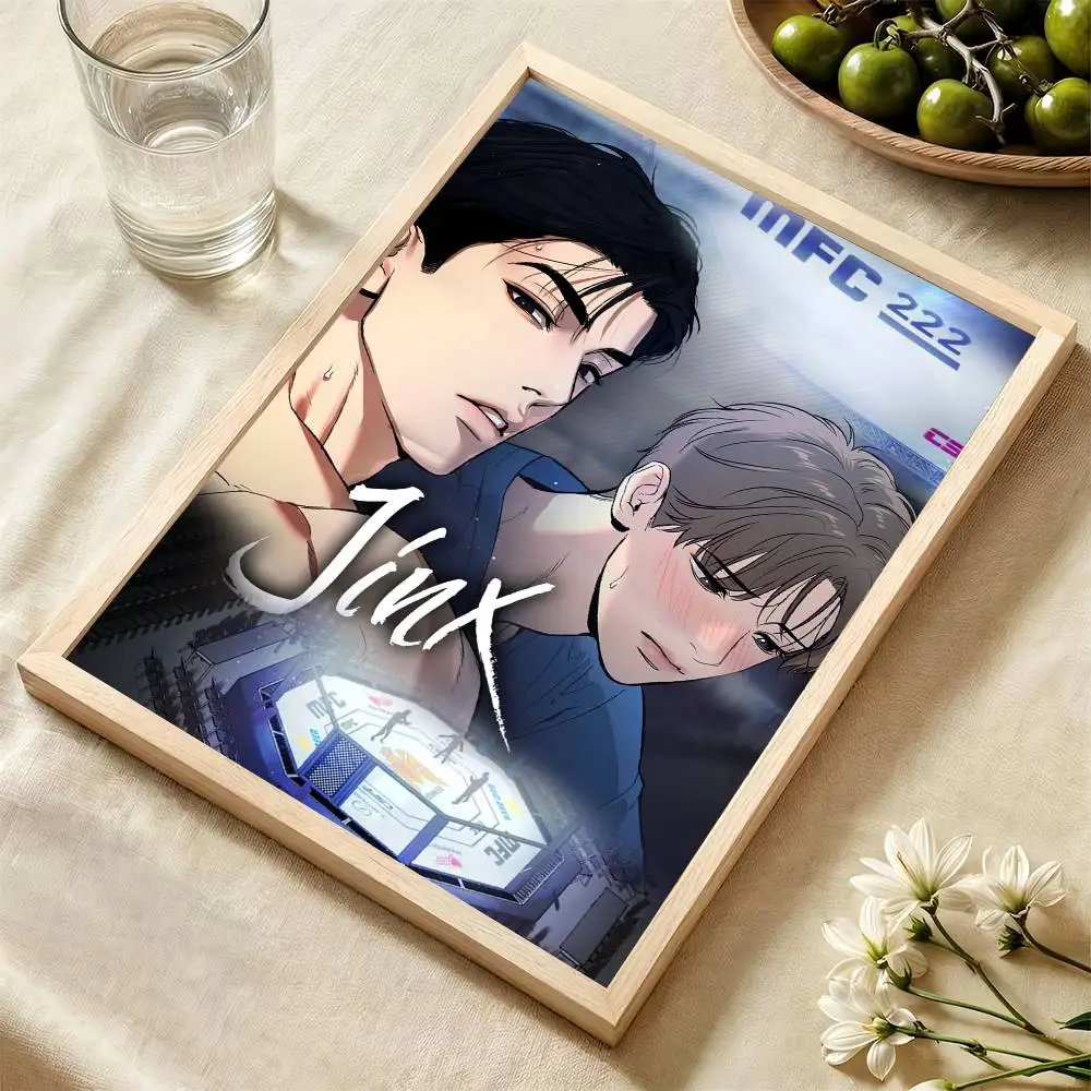 هزلية Jinx DIY لزجة ملصق يتوهم الجدار ملصق لغرفة المعيشة زخارف للحانات جدار ديكور