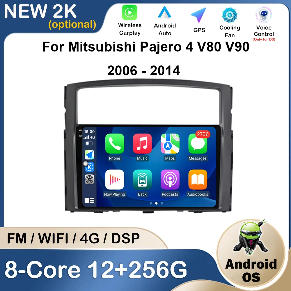

9 '' For Mitsubishi Pajero 4 V80 V90 2006 - 2014 GPS Navigation Car Radio Multimedia Player Video DSP Stereo WIFI Touch Screen