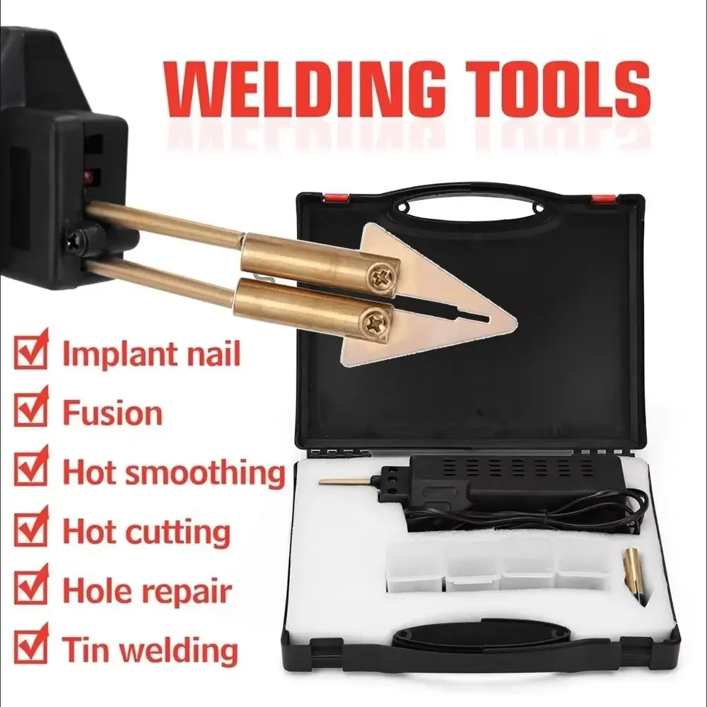 Nieuwe Heteluchtpistool Plastic Lasmachine Bumper Soldeerbout Nietjes Bumper Reparatie Auto Gereedschap Kit HOT Nietmachine Plastic Lasser