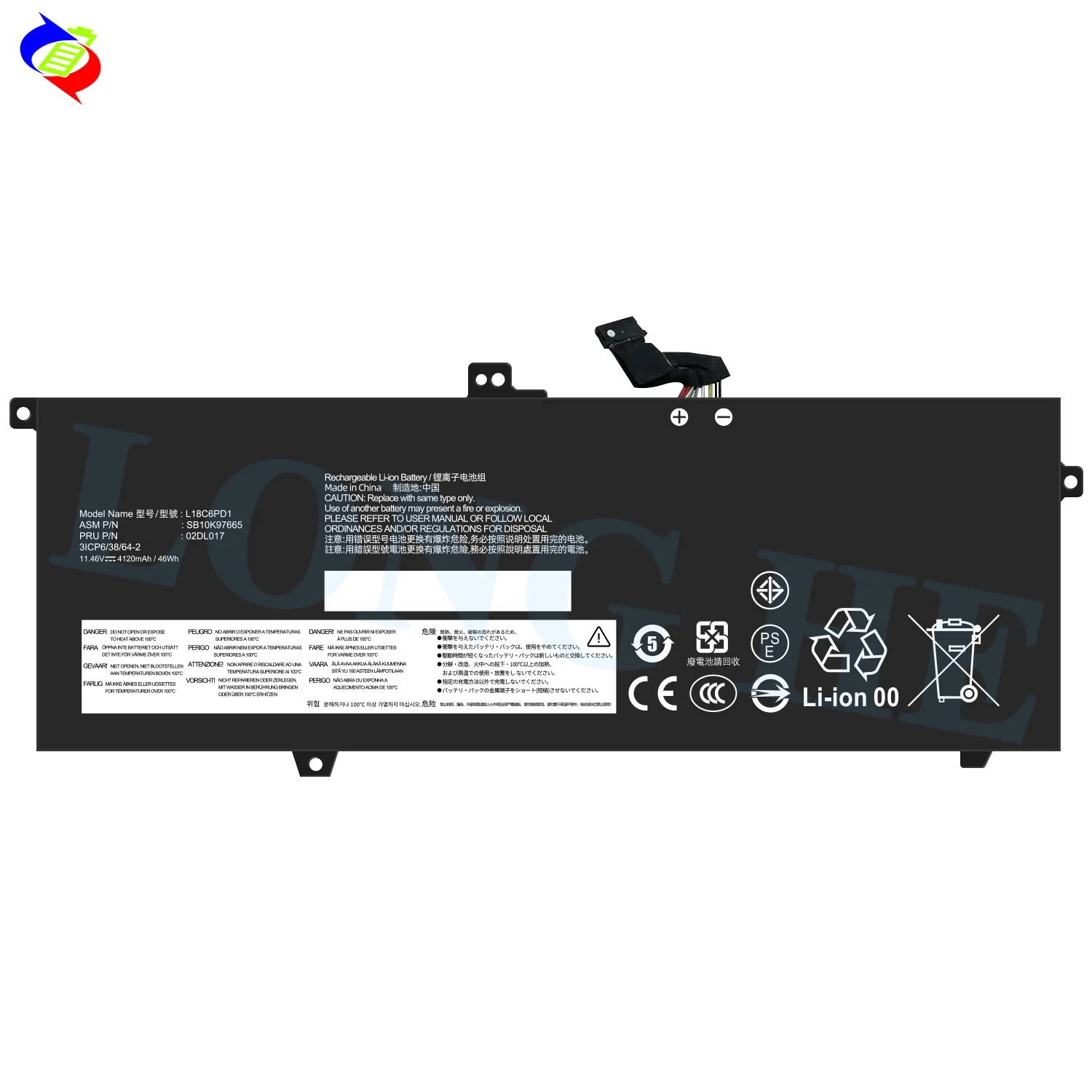 L18M6PD1 L18C6PD1 Replacement Battery for Lenovo ThinkPad X13 Gen 1 X390 X390-20Q1 L18M6PD2 L18D6PD1 02DL017 02DL020 SB10K97658