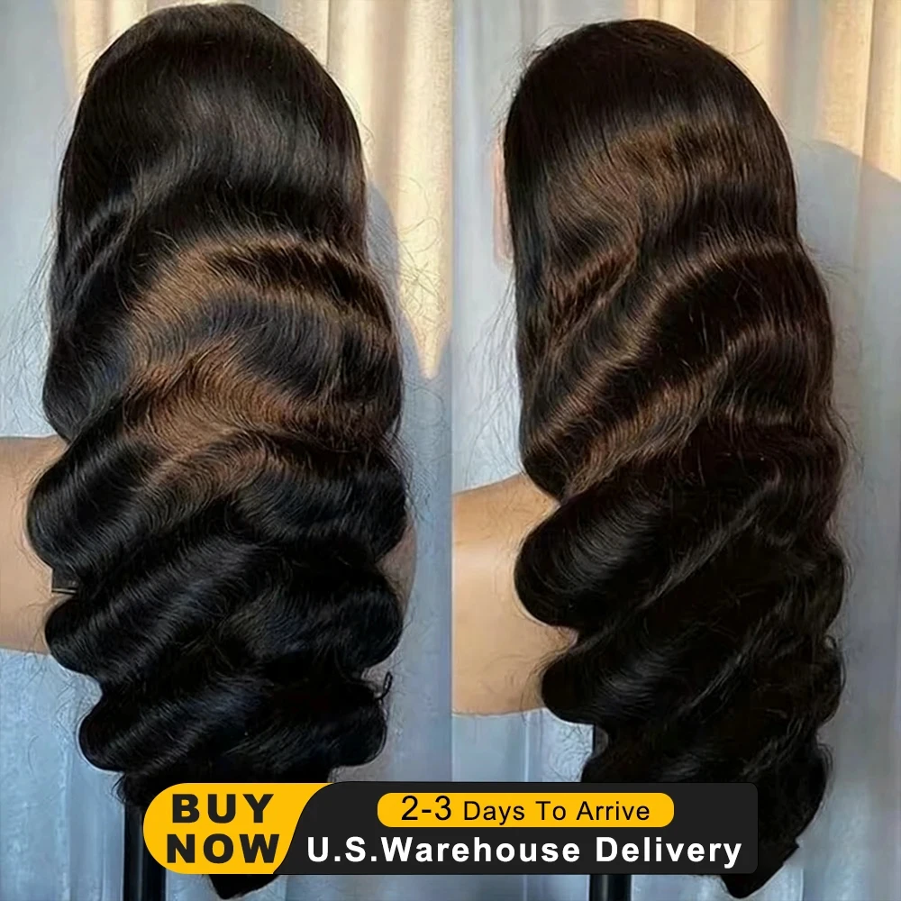 

250 Density 30 40 Inch Body Wave 13x4 HD Lace Frontal Human Hair Wigs Brazilian Remy 13x6 Transparent Lace Front Wig PrePlucked