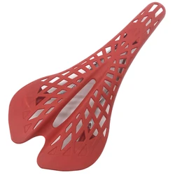 Super Light Plastic Bicycle Saddle Mountain MTB Bike Saddle Seat PVC Cushion Cycling Part Red