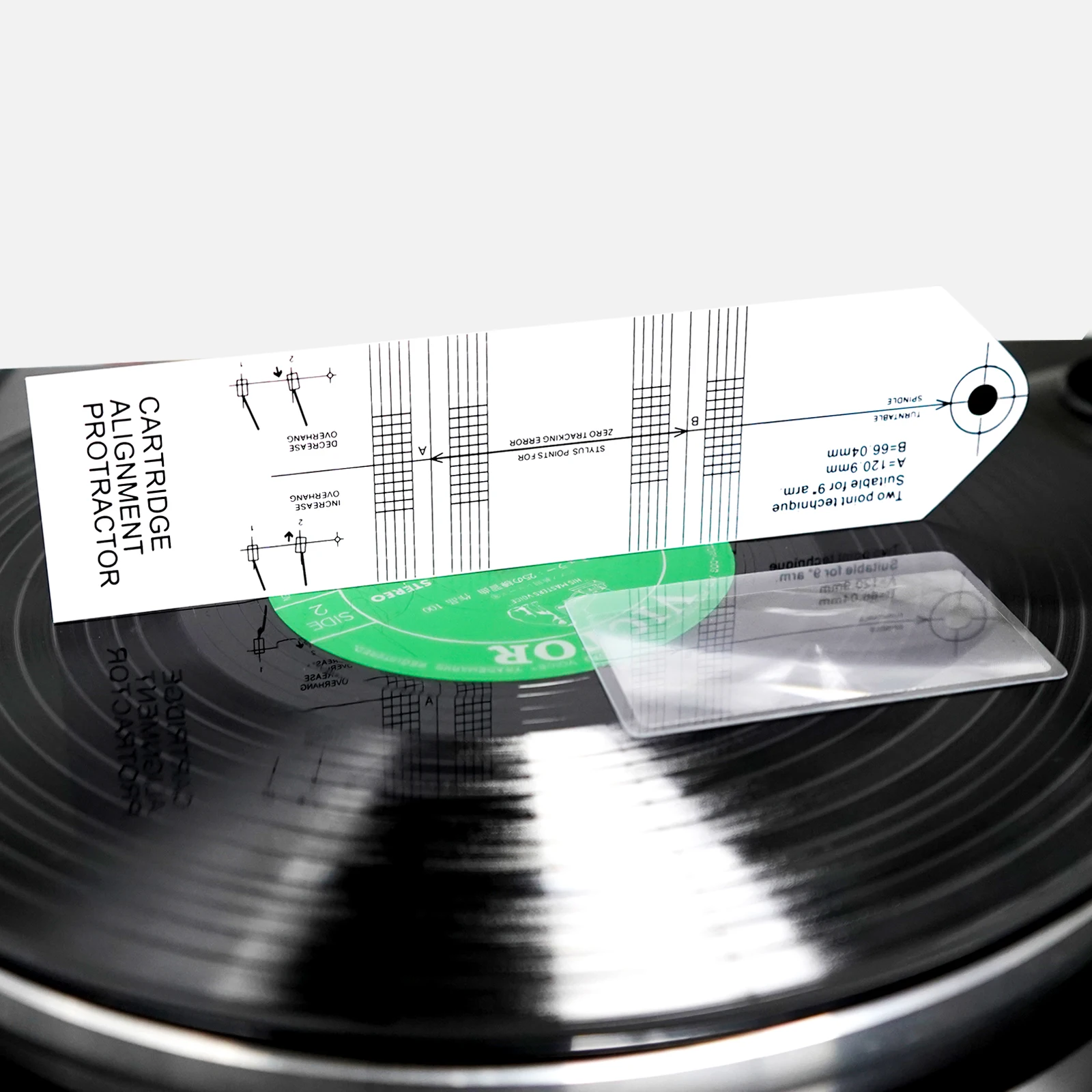 المحمولة لاقط معايرة مقياس المسافة المنقلة سجل LP الفينيل الدوار الفونوغراف فونو خرطوشة القلم محاذاة الساخن