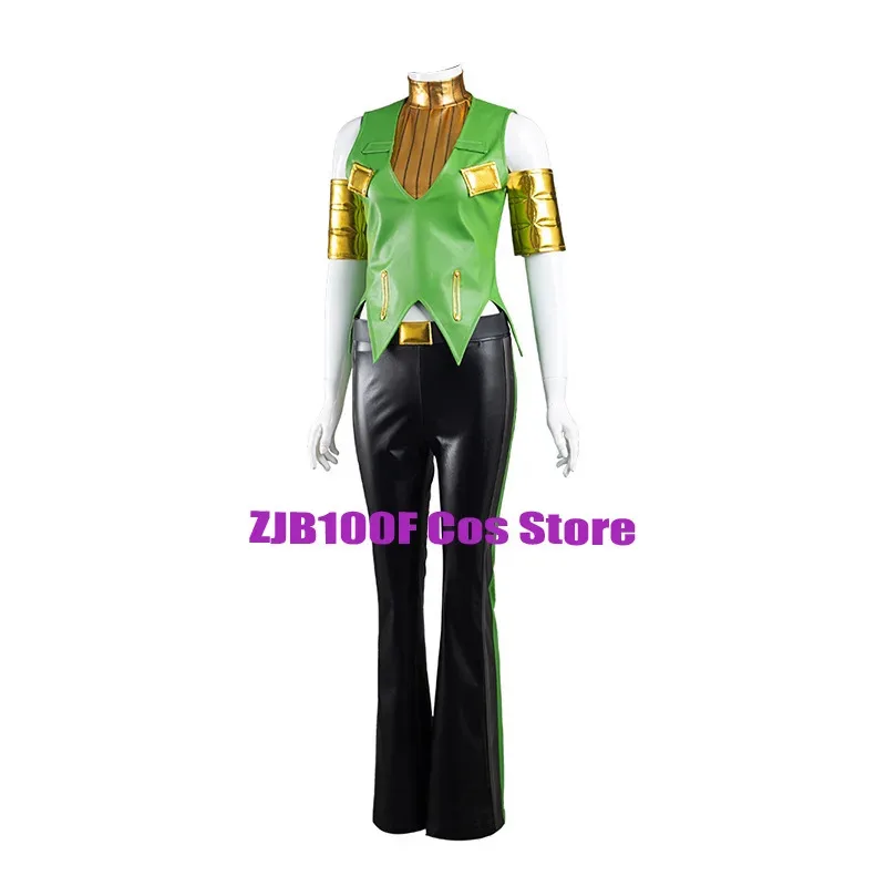 애니메이션 조조의 기묘한 코스프레 의상 Hermes Costello Cosplay UniformHalloween 카니발 의상 세트