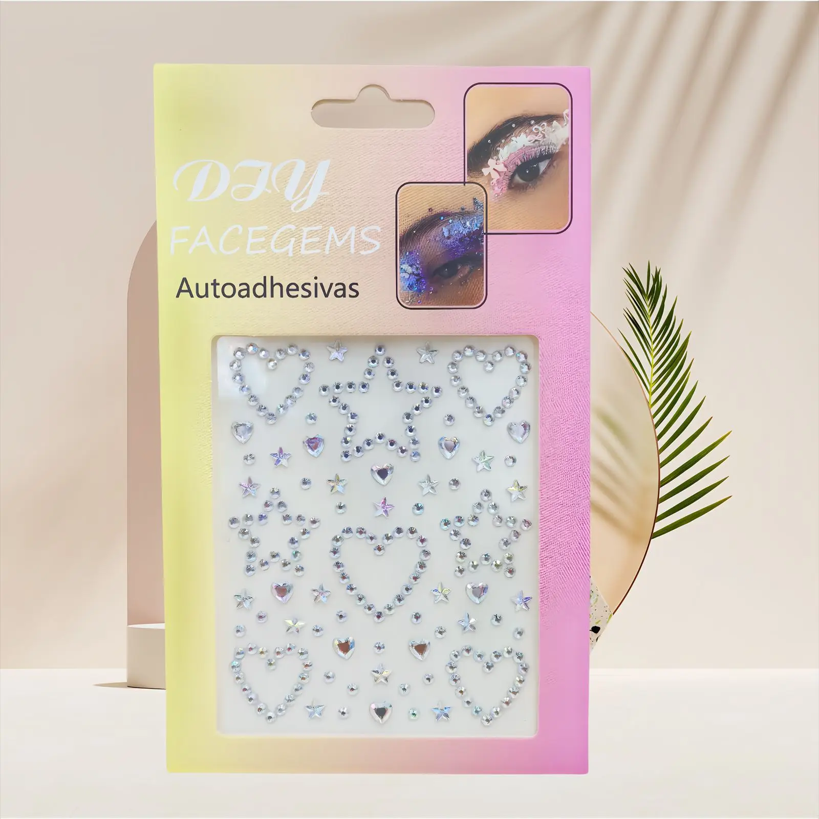 Face Rhinestone Stickers Self Adhesive Sparkling Teardrop Gems for Kids Stage Makeup Eye Nail Art Party Decor view 3
