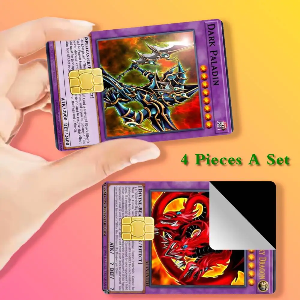 

Anime Yu-Gi-Oh! Card Stickers Cover Film Sticker for Debit Credit Bank Card Waterproof