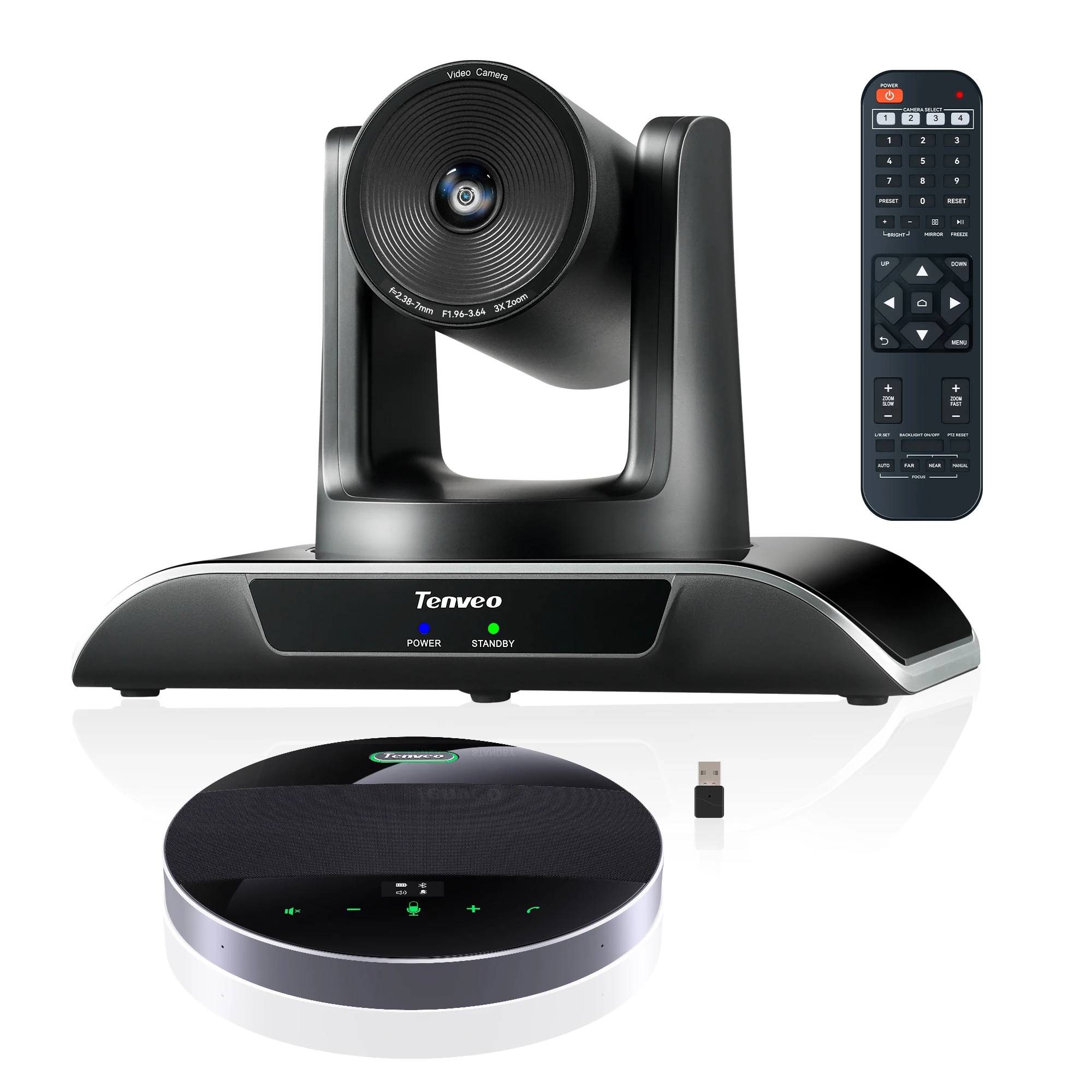 

High Quality Tenveo 3X Zoom PTZ Conferencing Camera Conference Speakerphone Video Conference System