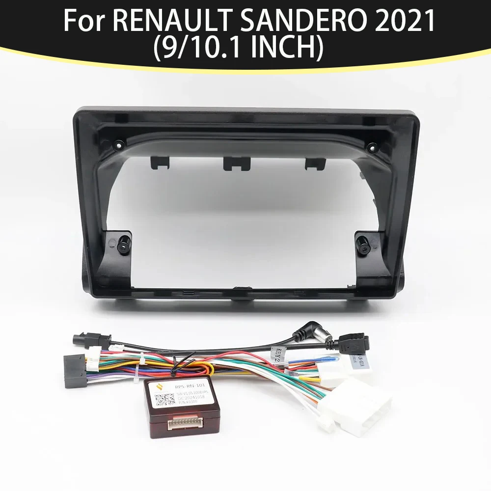 

9/10Inch For RENAULT SANDERO 2021 Car Accessories Fascia Radio Stereo GPS Android Player 2Din Head Unit Panel Dash Install Frame