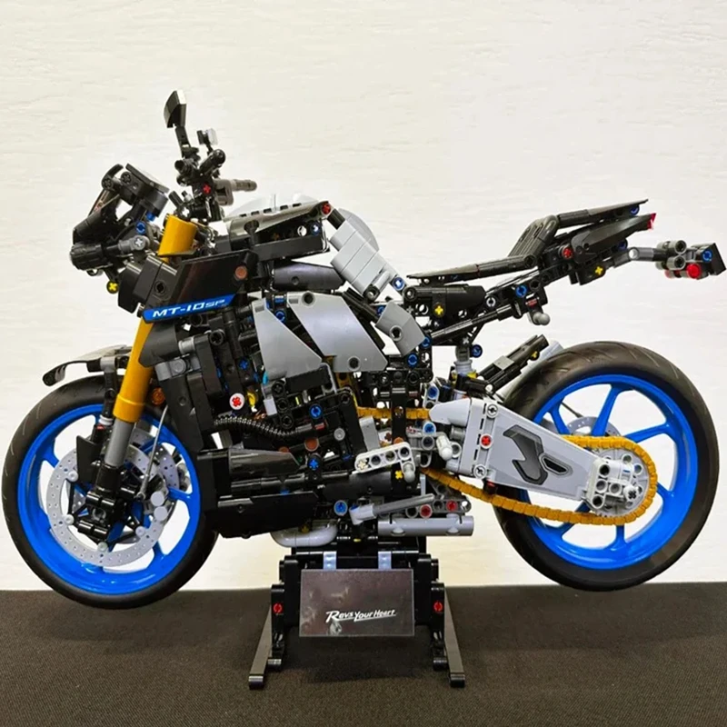 1478 قطعة التكنولوجيا 42159 MT-10SP MOC 42159 تجميعها دراجة نارية بنة عدة ، سرعة نموذج ألعاب الطوب وهدايا الأطفال