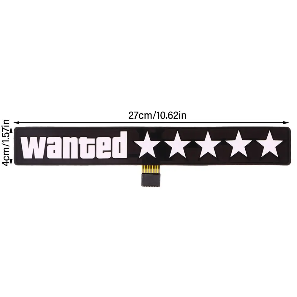 Fashion Electric Decoration Sticker LED Car Sticker Wanted Windshield Sticker Car Decals