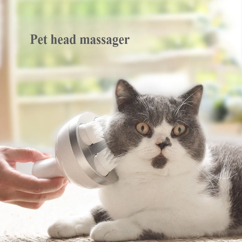 

Умный массажер для кожи головы домашних животных, многофункциональный электрический массажер для кошек и собак, расслабляющий электрический массажер, перезаряжаемый инструмент, товары для домашних животных, игрушка