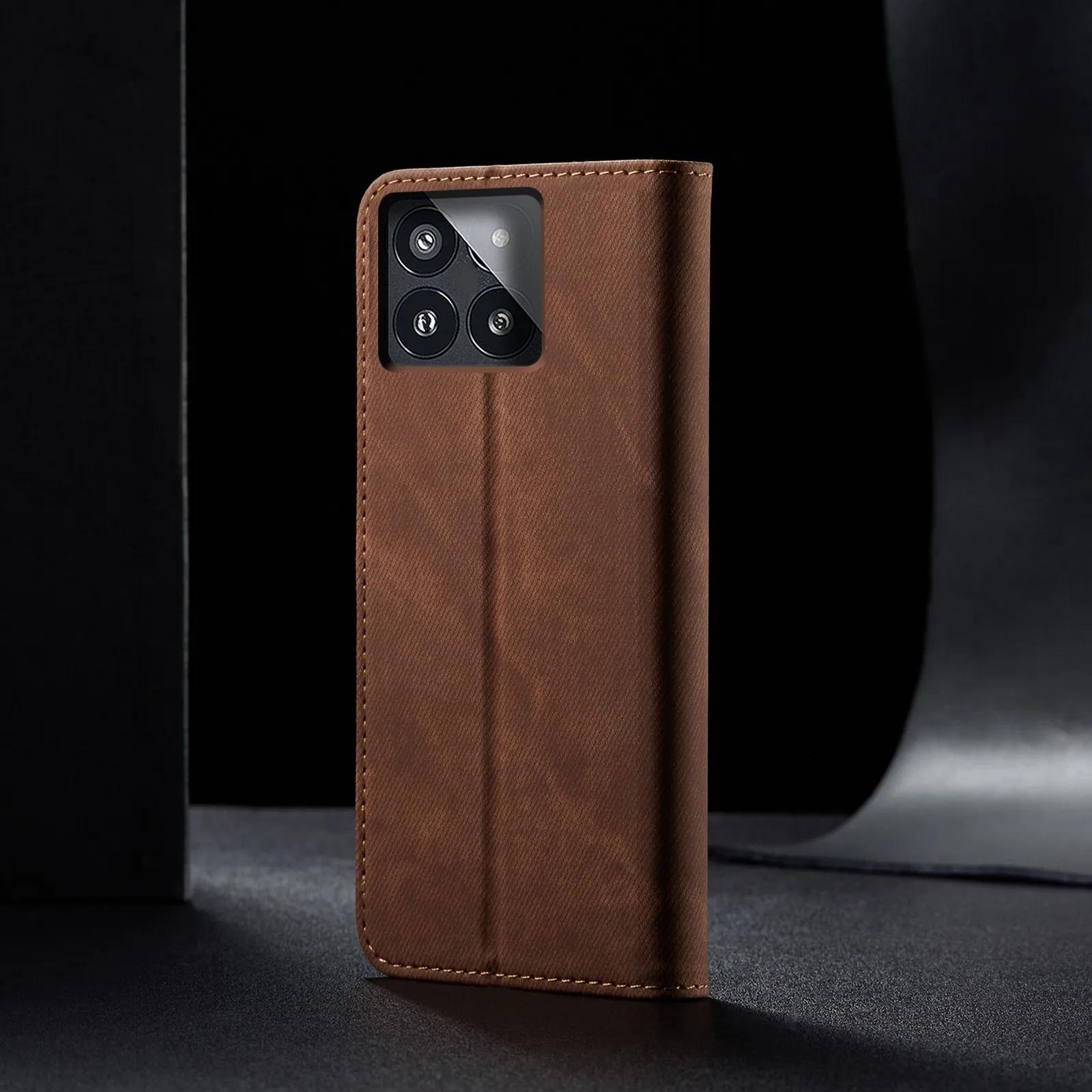 Luxury Denim Flip Pu Leather Wallet Phone Cases For Xiaomi Redmi K70 K60 K50 Pro K70E Ultra Case Cover