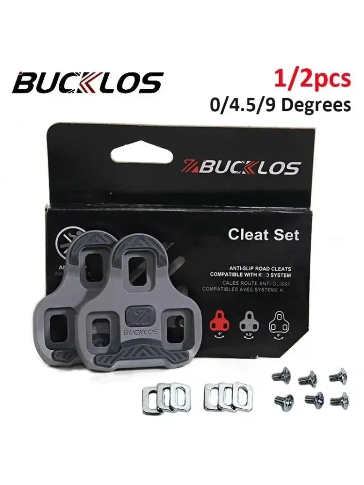 AliExpress NONE BUCKLOS for KEO Cleats Float Road Bicycle Pedal Cleat for Look Keo System Cycling Shoe Bike Self Locking Pedal Cleats 4.5° 1/2pc
