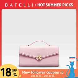 BAFELLI 2026 NEW WOMEN'S HANDBAG LEATHER WALLET PARTY SHOULDER DRESS PURSE LUXURY DESIGNER BRAND FEMALE EVENING BAGS CLUTCHES
