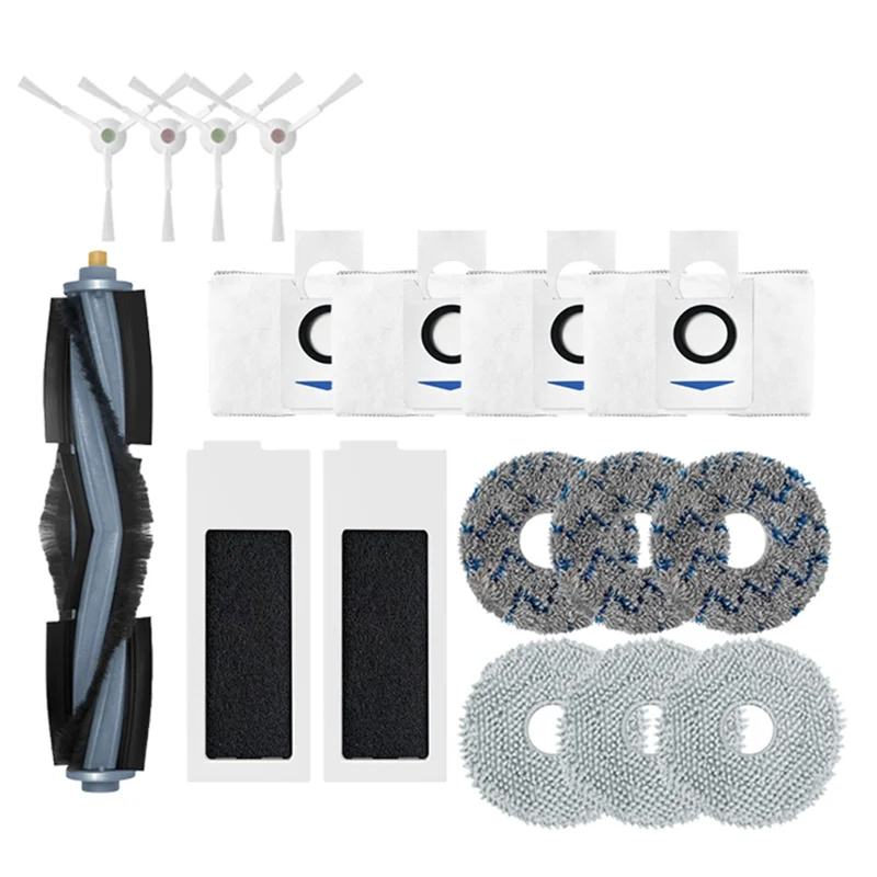 ABKR-For Ecovacs Deebot T20 / T20 Max / T20 Pro ملحقات فرشاة جانبية رئيسية ممسحة قماش فلتر HEPA كيس لجميع الغبار استبدال أجزاء