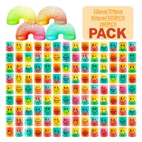 12/180Pcs Mini Rainbow Magic Springs Toys Children Birthday Party Favor Giveaway Gifts Souvenir Kindergarten Guest Pinata Filler