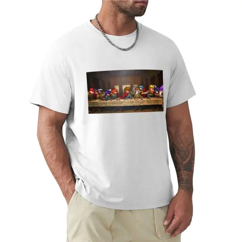 The Last NPC Supper T-Shirt summer clothes custom t shirts design your own Short t-shirt Men's t-shirts