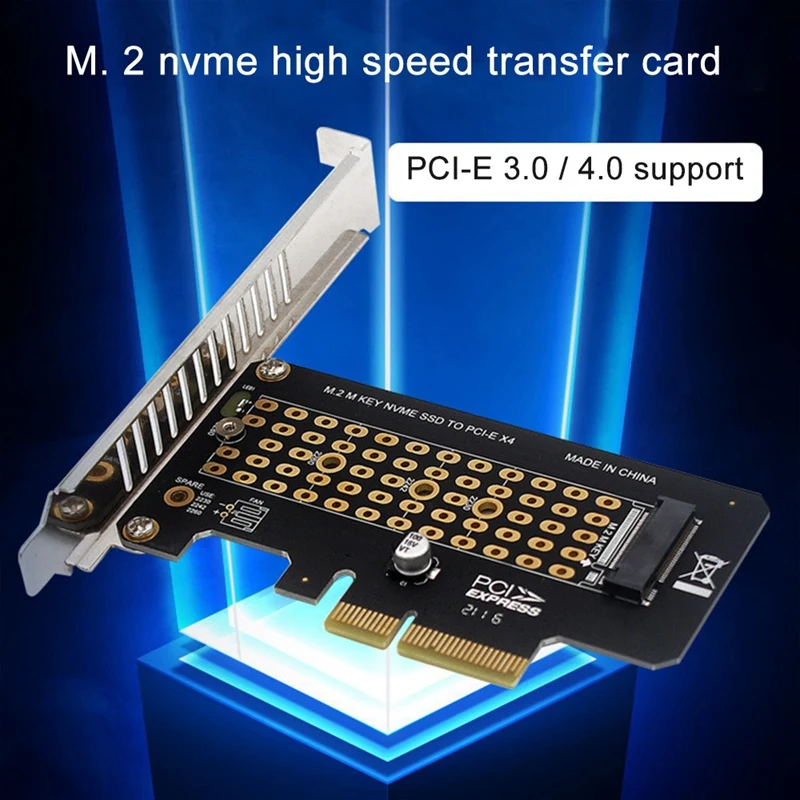 M.2 Nvme Adapter PCI-E3.0 Naar M.2 Nvme Uitbreidingskaart PCI-EX4/X8/X16 Slot Ondersteuning M Sleutel Harde Schijf