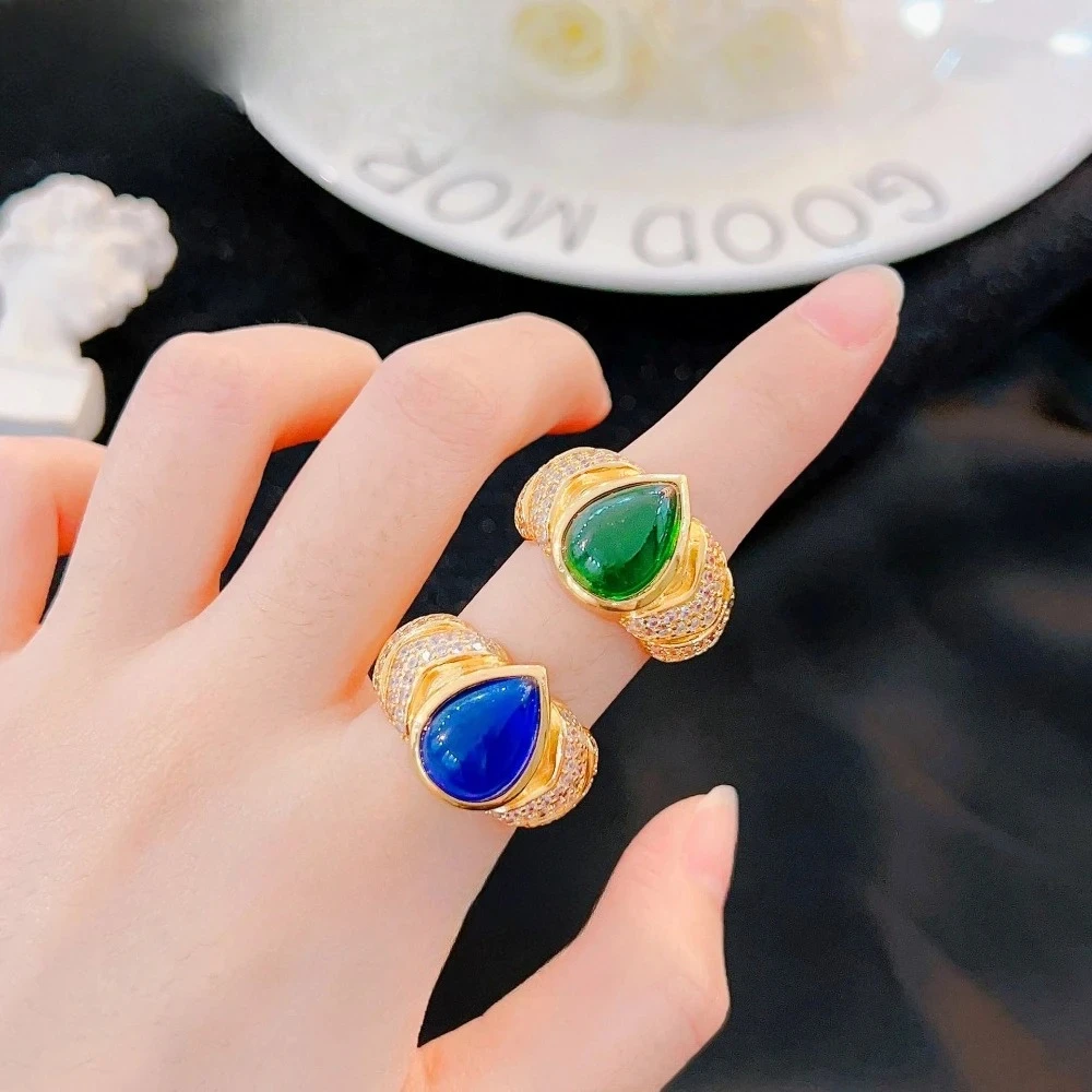 925 sterling silver collectible pigeon egg ring, retro high-end ring for the index finger, luxury finger ring