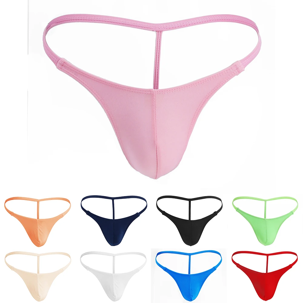 Uomo Sexy g-string perizoma traspirante slip perizoma Pouch miglioramento Bikini Lingerie intimo T-Back Slim Side mutande Beach Swim