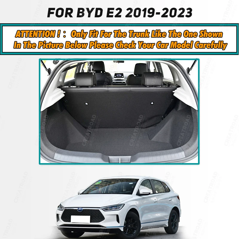 Car Trunk Mat For BYD E2 2019 2020 2021 2022 2023 Custom Car Accessories Auto Interior Decoration