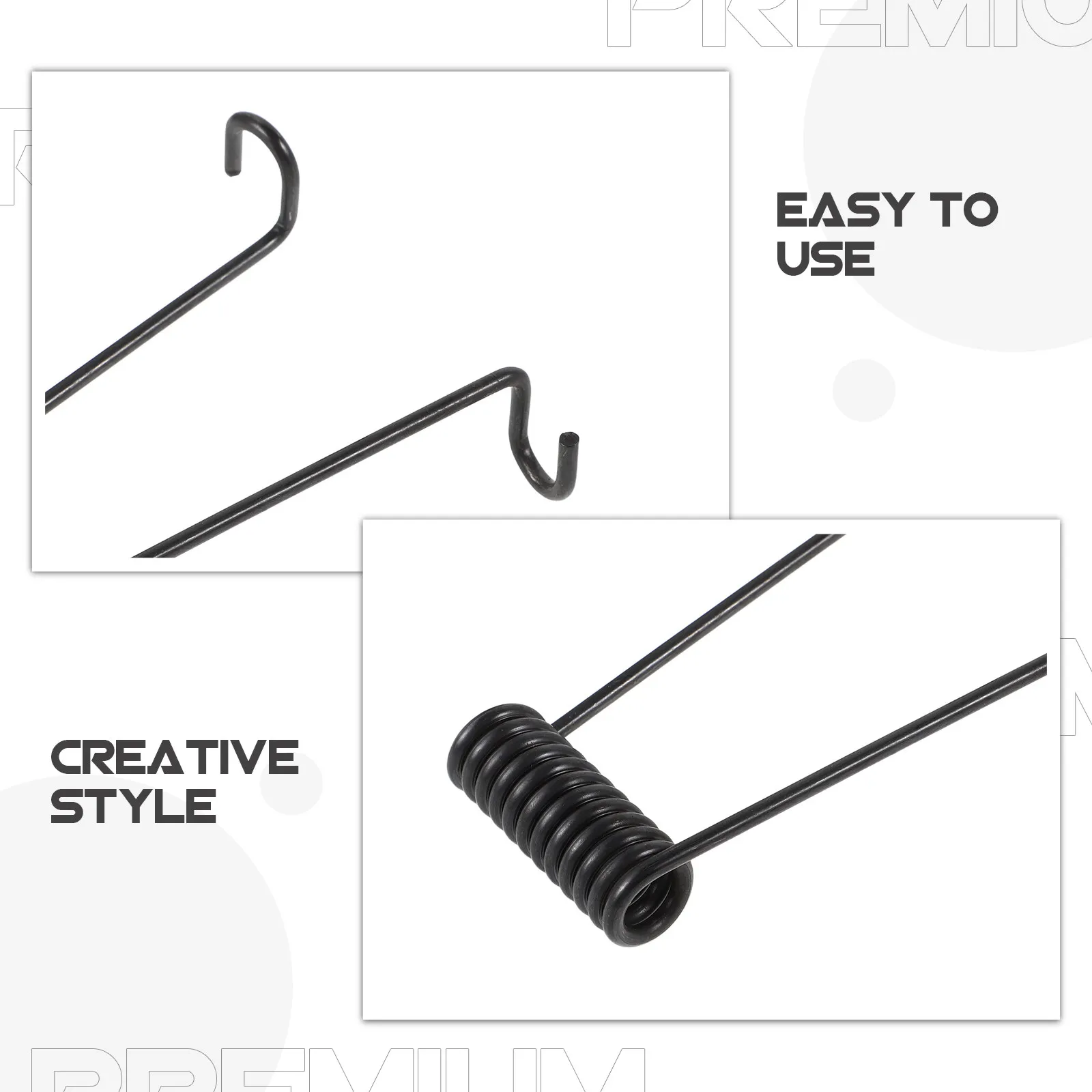2Pcs Stainless Steel Torsion Springs Small Springs Dual Rotation Trash Can Lid Replacement Garbage Bin Maintenance DIY Repair