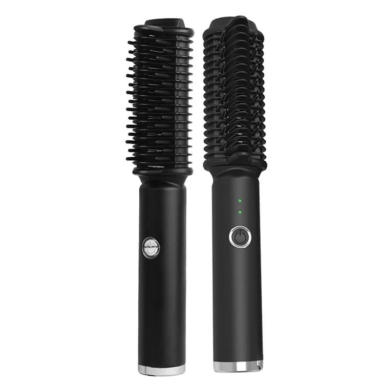New Factory New Mini Professional Usb Charging Portable Hair Care Straight Hair Straightener Anti-static Negative Ion Shape Comb