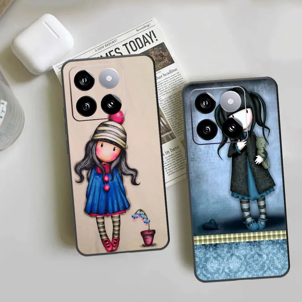 Classy girl grace Phone Case For Xiaomi 14 Ultra 14 13T 13Pro 13 12T 12 11T 11i 11 Black Silicone Case