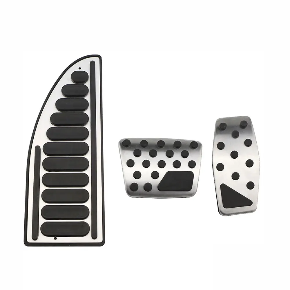 Capa de pedal de freio e acelerador de carro em aço inoxidável, para jeep renegade compass 17-20 fiat 500x 2014-2019, acessórios interiores