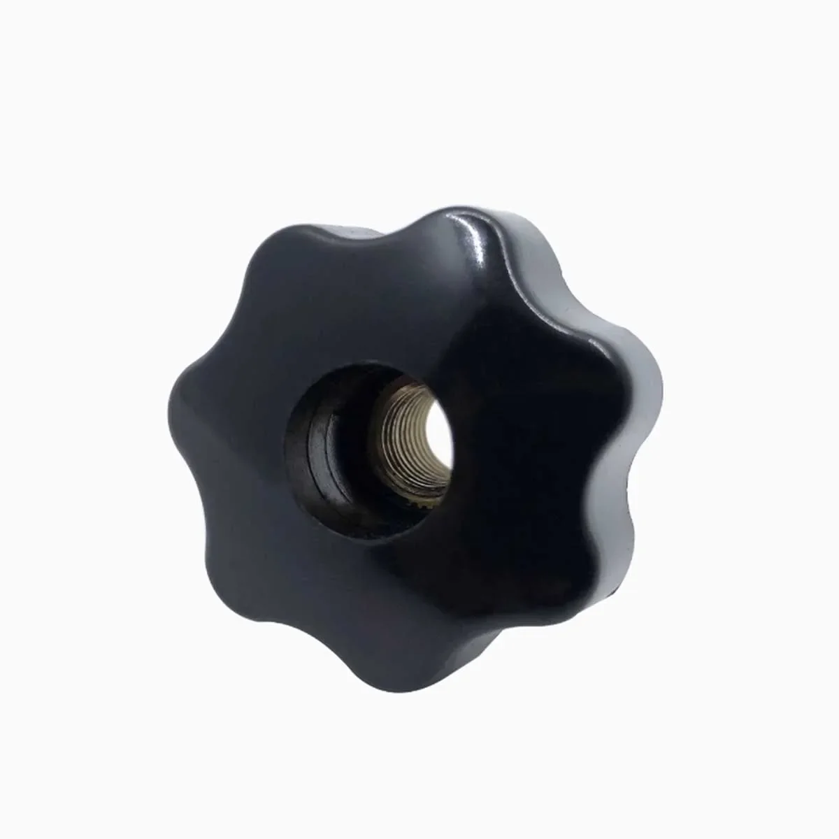 Star Shaped Through-Hole Plum Blossom Handle Nut /Blind Hole Seven Corner Rubberwood Knob Plastic