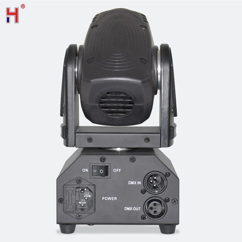 hongyi Lyre Beam Mini LED 10W RGBW 4in1 Moving Head Strobe Stage Spotlight Dmx512 Sound Activated DJ Lights For Party Disco DJ