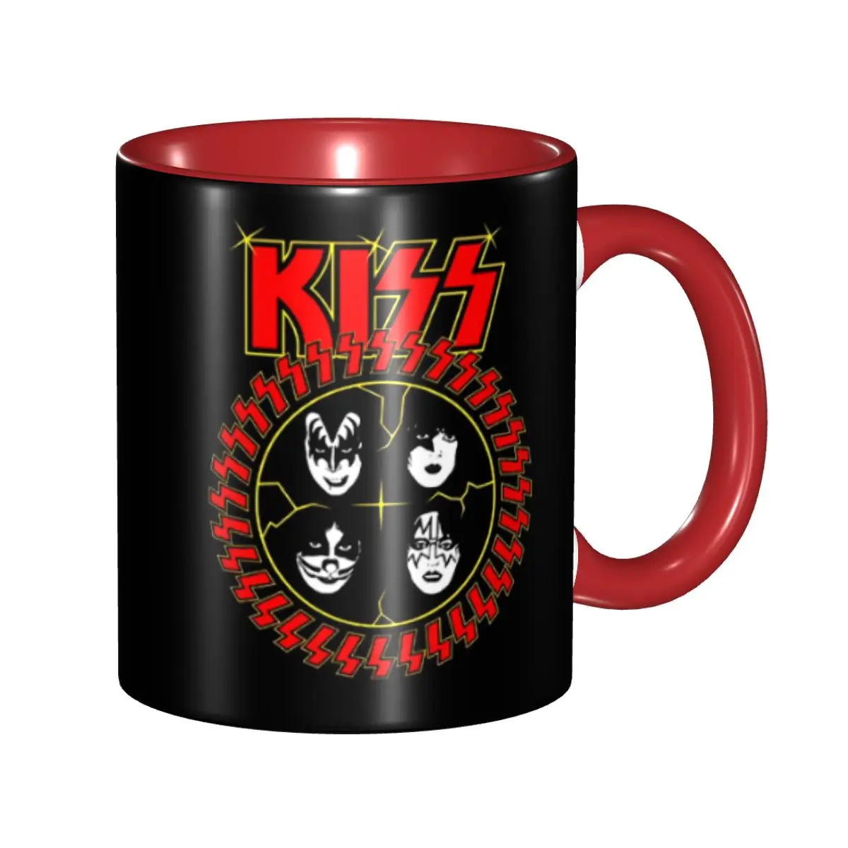 

Music Rock Band Kiss Coffee Mug DIY Customized Demon Thriller Rock Ceramic Mug Cup Creative Present