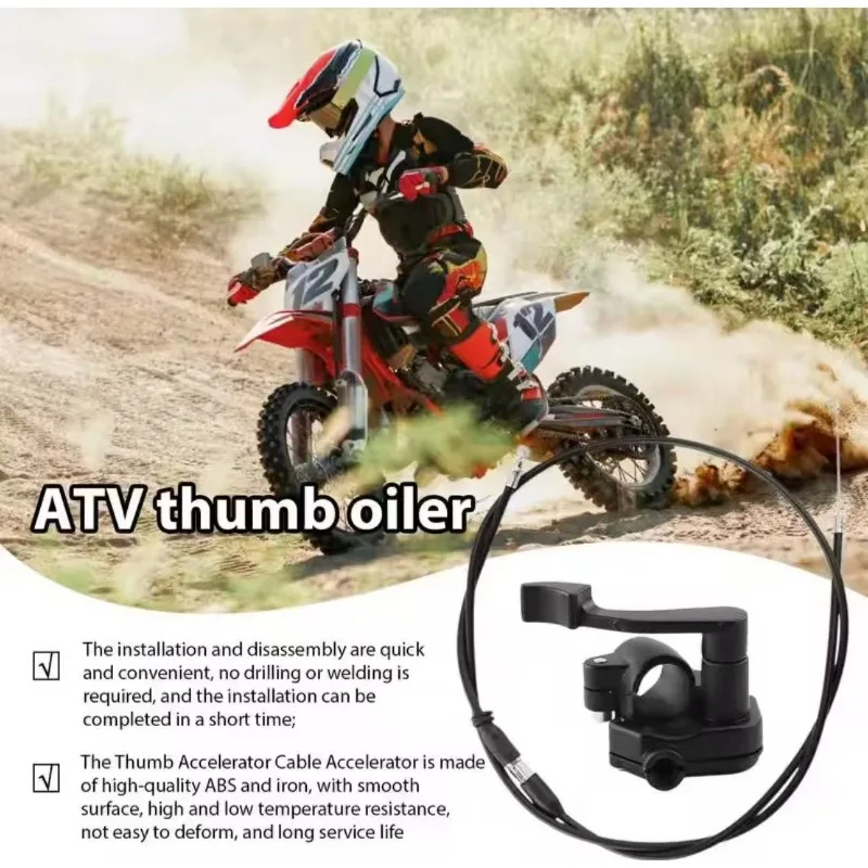 ATV Thumb Throttle Accelerator Control Handle Brake Lever Assembly Replacement Universal Premium Professional Tool Accessories