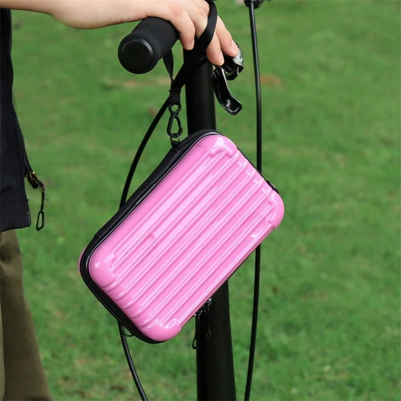

Portable Hard Shell Front Carrier Block Bag Storage Bag Folding Bike Accessory