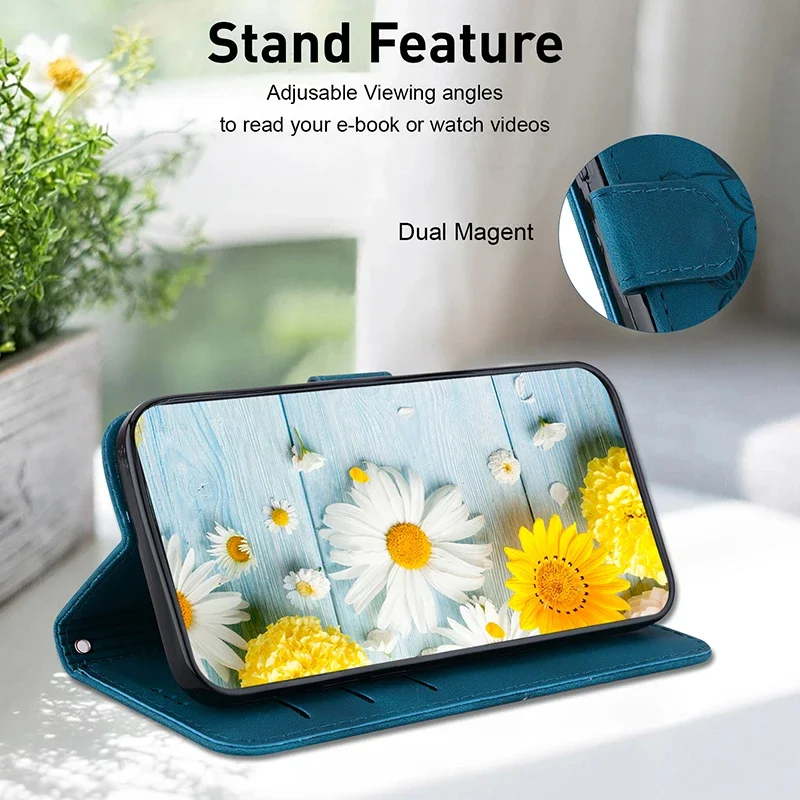 Custodia in pelle con slot per schede per Nokia C32 C22 C21 Plus C20 C10 C12 G10 20 G21 G11 PLUS G22 G60 G42 G300 Portafoglio Proteggi la copertura del telefono