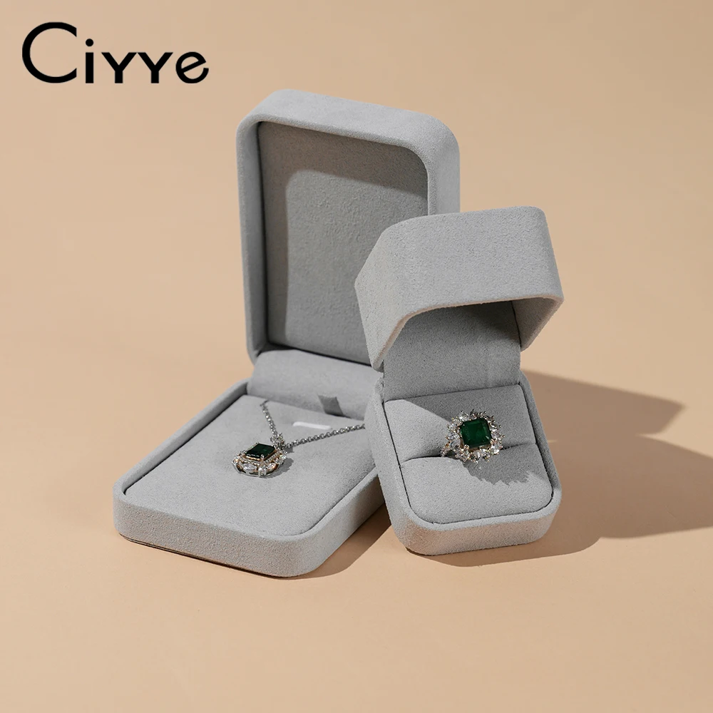 

Ciyye Velvet Jewelry Storage Box Jewelry Organizer Ring Necklace Pendant Box Wedding Jewelry Display Box Gift Packaging Box